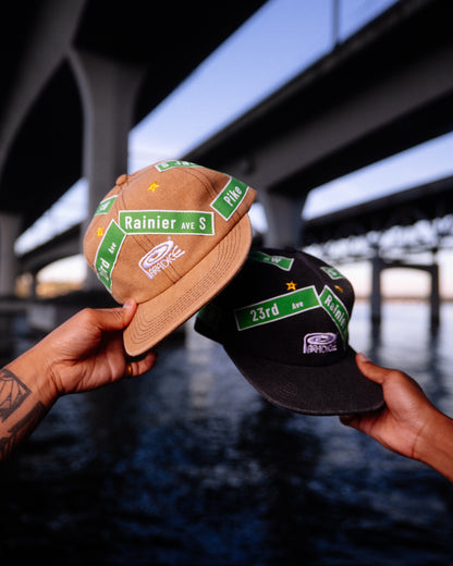 Street Sign Canvas Cap (Vintage Black)