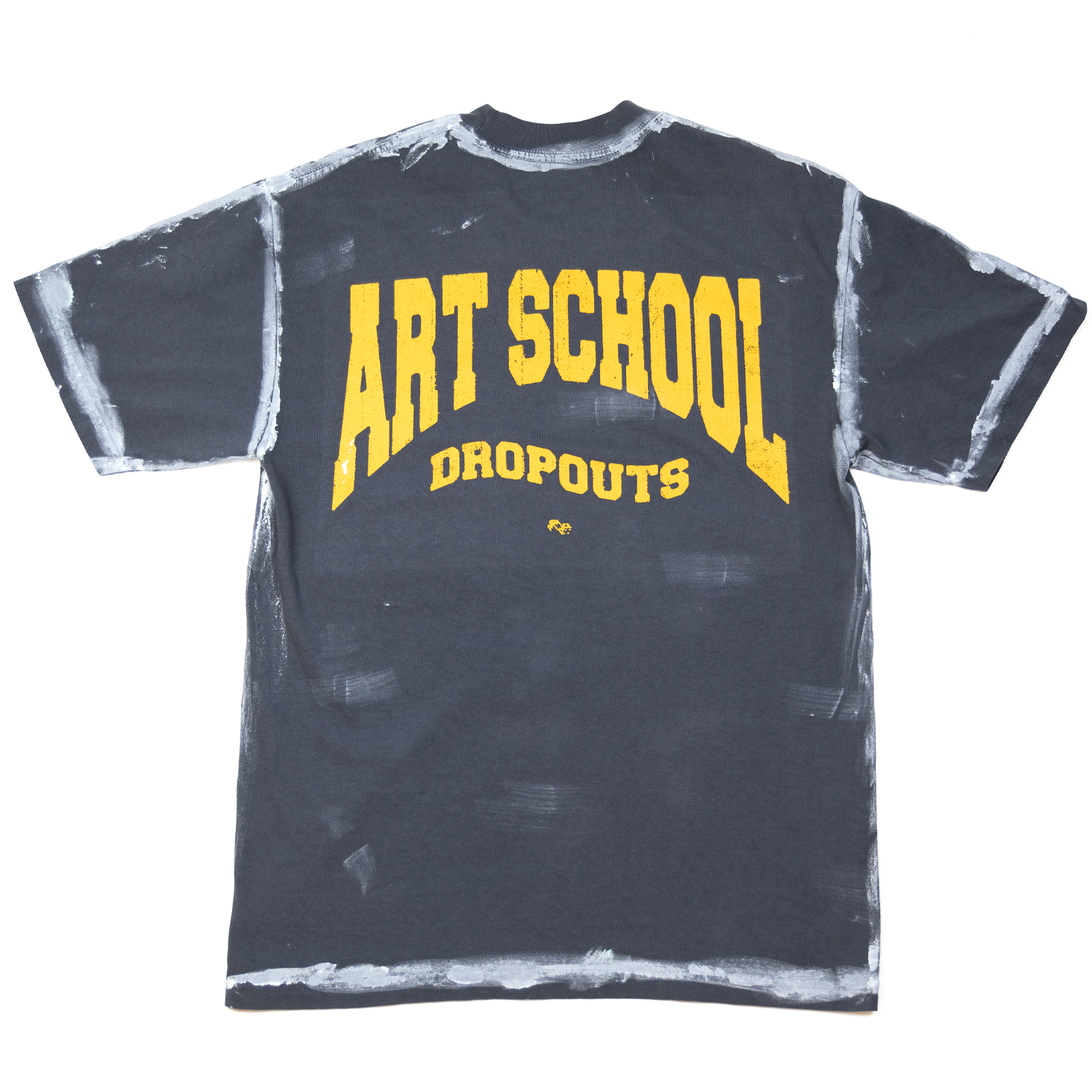 Art School Dropout Tee - hand painted (Seattle Blue)