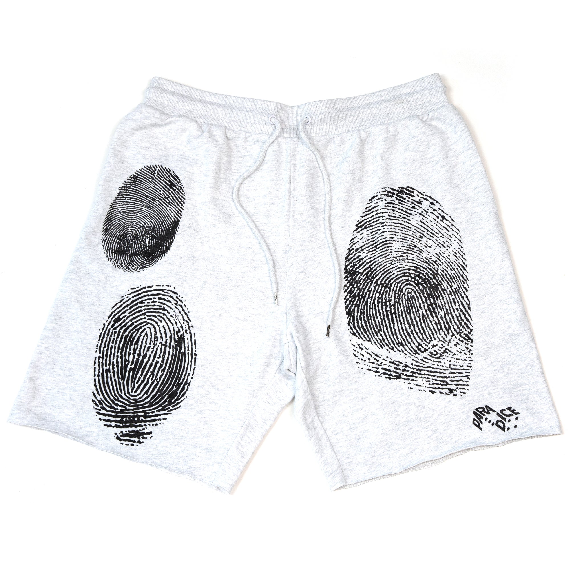 Finger Print Sweat Shorts (Ash)