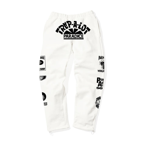 Rap Logo Sweatpants (White)